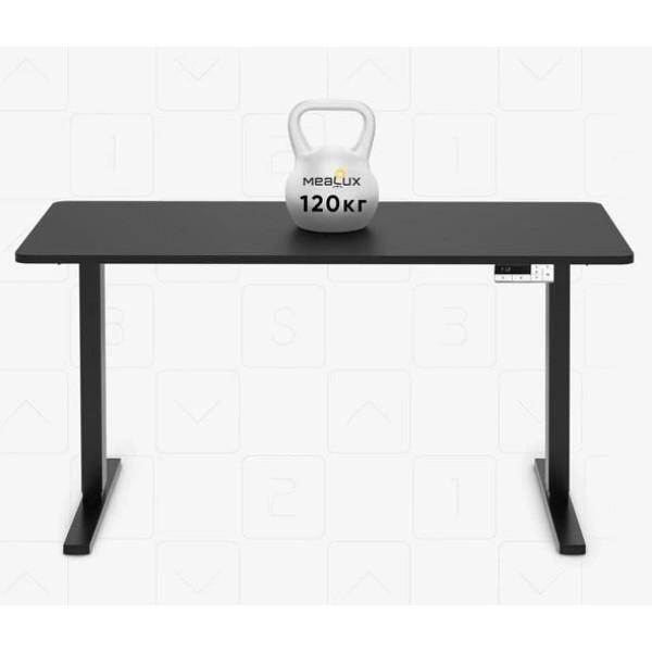 Фото - Стіл з електрорегулюванням висоти Mealux PowerDesk Duo Black (EVO-242 Duo B/B)